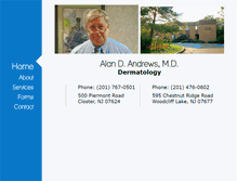 Tablet Screenshot of andrewsdermatology.com